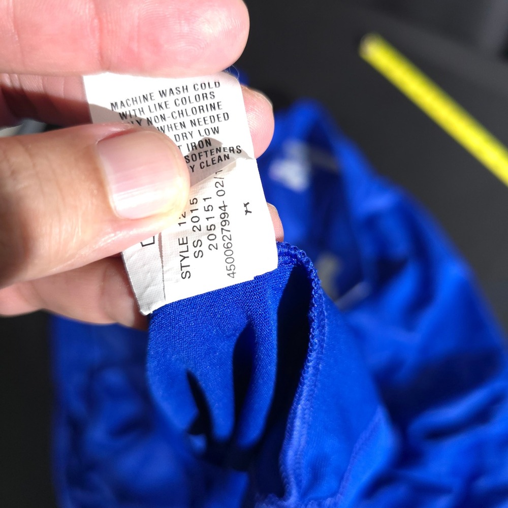 Under Armour 1/4 Zip Pullover Mens 2XL Blue HeatGear Striped Loose Fit 1242220 - Picture 9 of 10